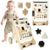 проходилка за бебе за бутане дървена образователна