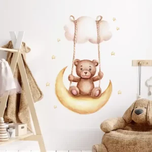 Стикер за стена Brown Bear Swing (3)