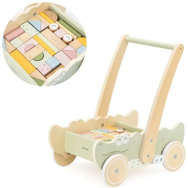 Viga дървена проходилка за бутане Крокодил