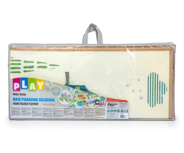 Килимче за игра Пастелни Еленчета в чанта с цип – удобно за пренасяне и съхранение