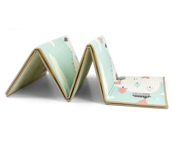 Сгъваемо килимче за игра Пастелни Еленчета с кант и релефна неплъзгаща се повърхност