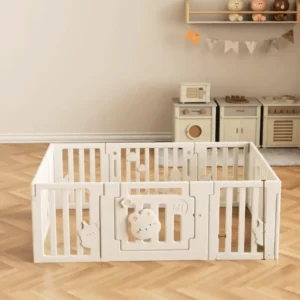 Кошара за игра тип бебешка ограда Makki – безопасна зона за бебе у дома