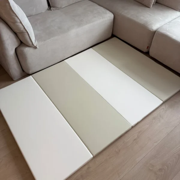 Изглед отгоре на дебело килимче за игра Makki Elite 120x180 см.