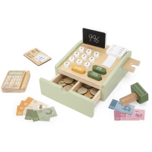 Дървена играчка касов апарат (4)