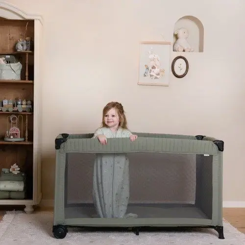 Сгъваема кошара Little Dutch Olive с мрежести страни